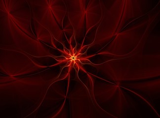Abstract fractal flower computer generated image, for backgrounds, web design.