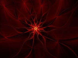Abstract fractal flower computer generated image, for backgrounds, web design.
