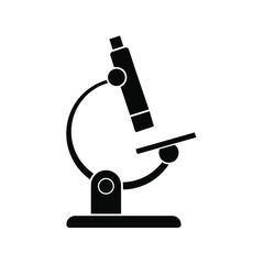 microscope vector icon. biology illustration sign. chemistry symbol.