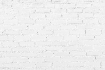 Modern white brick wall texture background for wallpaper and graphic web design.