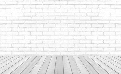 Modern bright interior. Studio empty white wall background.