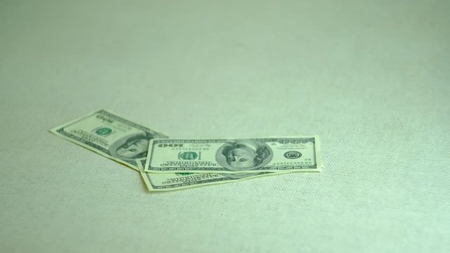 exchange of dollar bills for medical masks