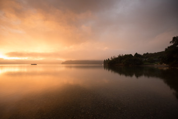 Fototapeta premium Sunrise, Kenepuru Sounds, Marlborough Sounds, New Zealand