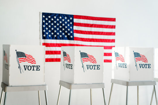 Ameican polling booth