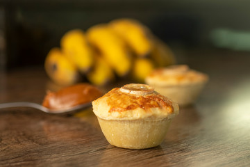 Empada doce de Banana com Doce de Leite