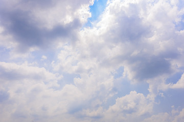 The nature of blue sky with cloud in the morning.
