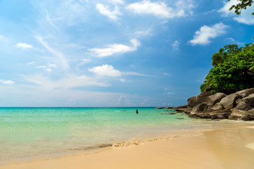 Fototapeta na wymiar amazing island tropical beach