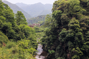 Fototapeta na wymiar Scenic view near Emeishan Mount, China