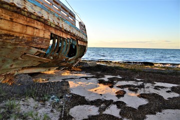 Old boat, kerkinah island, Tunisia
