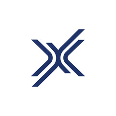 Letter X logo icon design template elements.