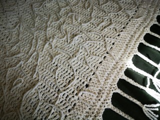 plaid, knitting, needlework, white6