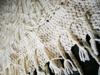 plaid, knitting, needlework, white7