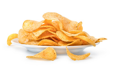 Plate with chips