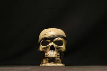 skull and crossbones, photo as a background