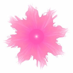 Abstract flower on a white background.