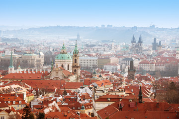 Fototapeta premium View of Prague's roofs