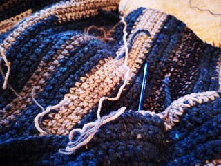 knitting, striped plaid, handmade4