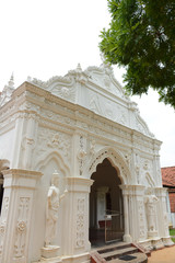 Fototapeta na wymiar Hikkaduwa, Sri Lanka - March 11, 2019: Morakola Gangarama Temple