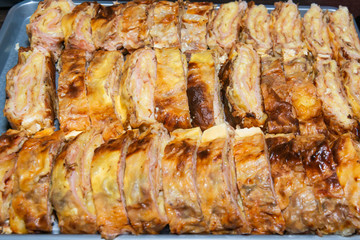 Serbian Pizza Pie Close Up