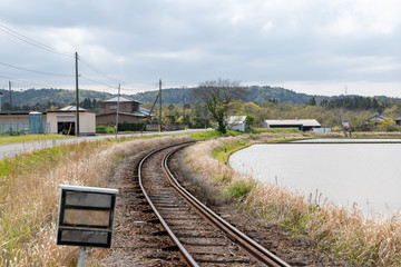 上総川間駅付近の風景　千葉県市原市　日本