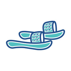 slipper icon design, flat style trendy collection