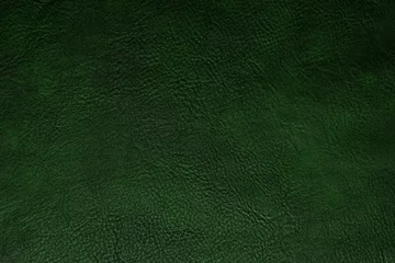 Deurstickers green leather texture, use for backgrounds © Kovac Mario