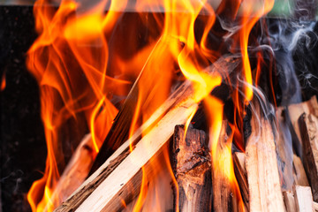 Fiery background, texture, fire closeup