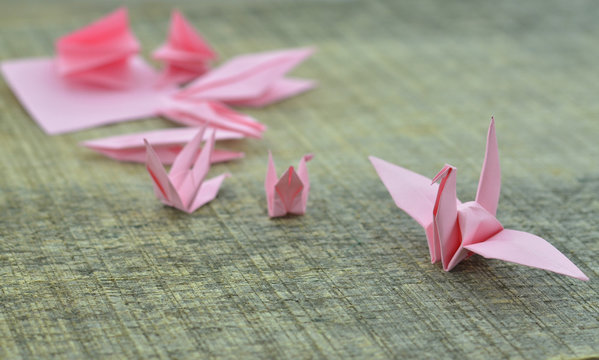 A Made Origami Paper Crane Folding