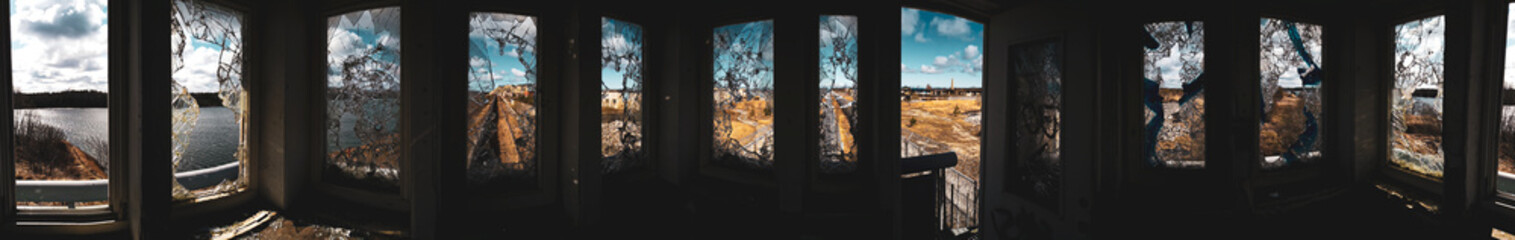 Fototapeta premium Prison Guardtower Panorama