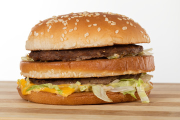 Delicious cheeseburger