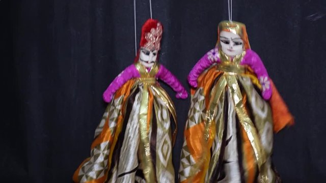 Rajasthani traditional Puppet show also called as Kathputli in Hindi
