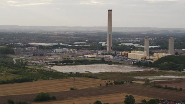 Post demolition shots of the Didcot cooling towers demolition.