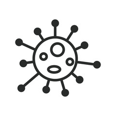 Fototapeta premium corona virus, bacteria icon vector deign illustration