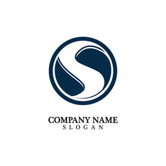 Business corporate letter S logo design vector.