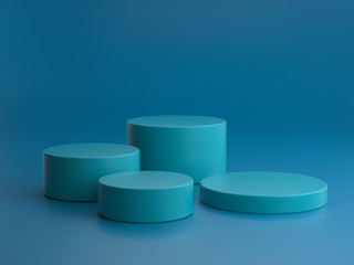 3d render ofbackground with a pedestal and a showcase, abstract minimal concept, blank space, simple clean design, minimalist mockup