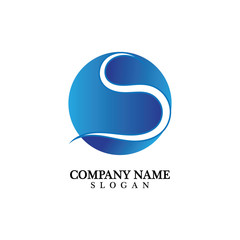 Fototapeta premium Business corporate letter S logo design vector.
