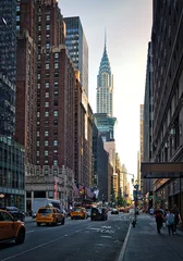 Foto op Aluminium Street view on Chrysler Building. In Midtown Manhattan, New York City, USA © othman