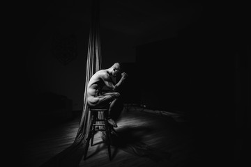 Fototapeta na wymiar Depression, Einsamkeit und Isolation