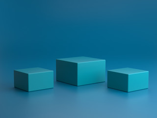 3d render ofbackground with a pedestal and a showcase, abstract minimal concept, blank space, simple clean design, minimalist mockup