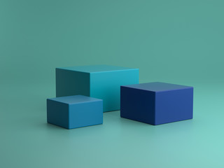 Obraz premium 3d render ofbackground with a pedestal and a showcase, abstract minimal concept, blank space, simple clean design, minimalist mockup