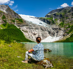 Fototapeta premium Bøyabreeen Gletscher in Norwegen, Scandinavien