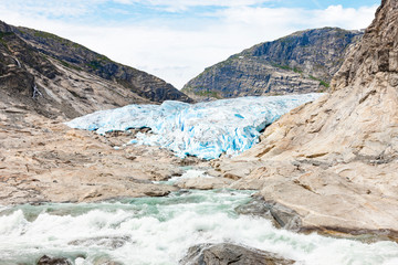 Gletscher Nigardsbreen in Norwegen, Skandinavien