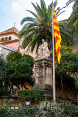 Fototapeta na wymiar Robert Doctor monument in Sitges, Barcelona, Spain