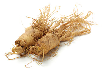 ginseng isolated on white background