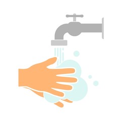 Hand sanitizer icon. Hands wash icon and hands logo. Vector illustration