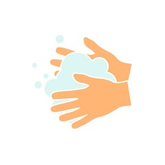 Hand sanitizer icon. Hands wash icon and hands logo. Vector illustration