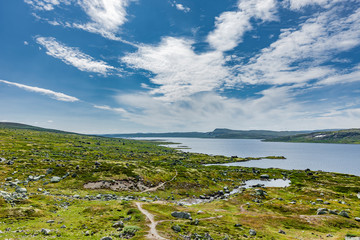 Fototapeta na wymiar See im Hallingskarvet, Nationalpark, Norwegen