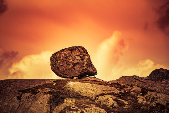 Berglandschaft in Rogaland in Norwegen