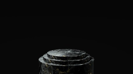 3d render ofbackground with a pedestal and a showcase, abstract minimal concept, blank space, simple clean design, minimalist mockup