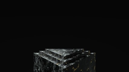 3d render ofbackground with a pedestal and a showcase, abstract minimal concept, blank space, simple clean design, minimalist mockup